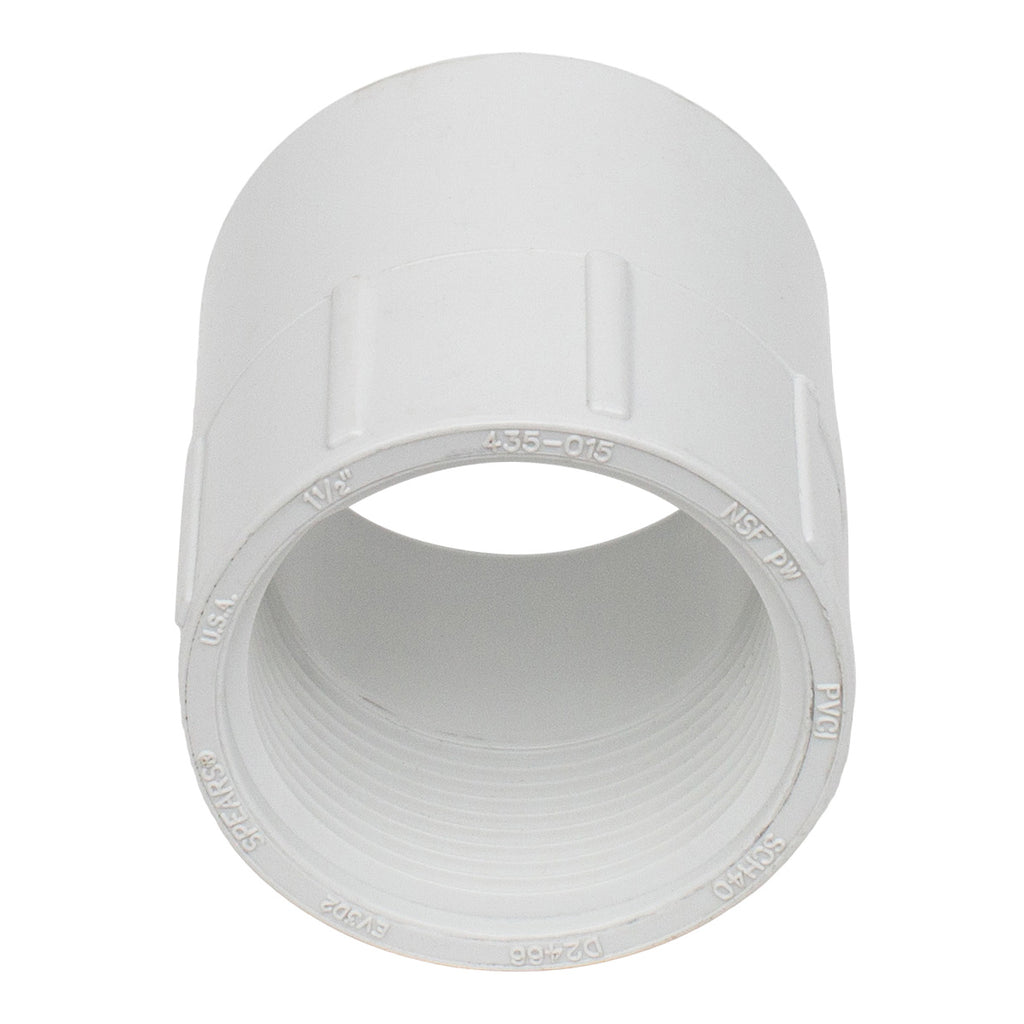 Spears 435-015 - 1-1/2 PVC FEMALE ADAPTER SOCXFPT SCH40 – Pool Geek
