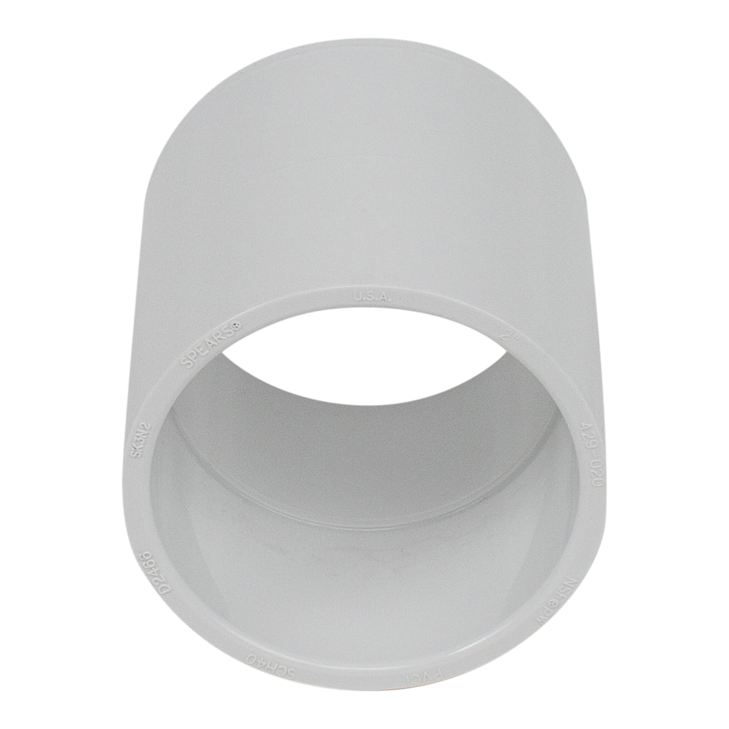 thumbnail image 2 of Wholesale Lot 25x 2" Sch40 PVC Slip Cap – Domed Top, Made In USA, Fast Shipping 2 of 4