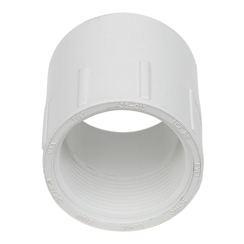 Spears 435-015 - 1-1/2 PVC FEMALE ADAPTER SOCXFPT SCH40