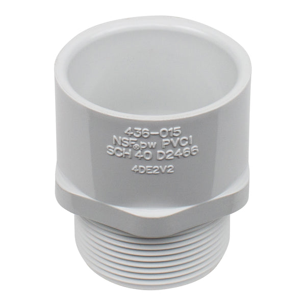 Spears 436-015 - 1-1/2 In PVC MALE ADAPTER MPTXSOC SCH40 – Pool Geek