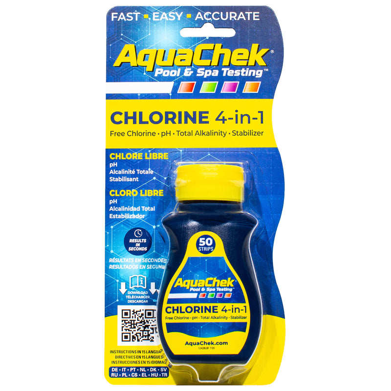 AquaChek Chlorine 4-in-1 Test Strips