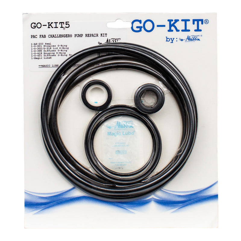 Go Kit Aladdin GO-KIT5 - PAC FAB Challenger Pump Repair Kit – Pool Geek
