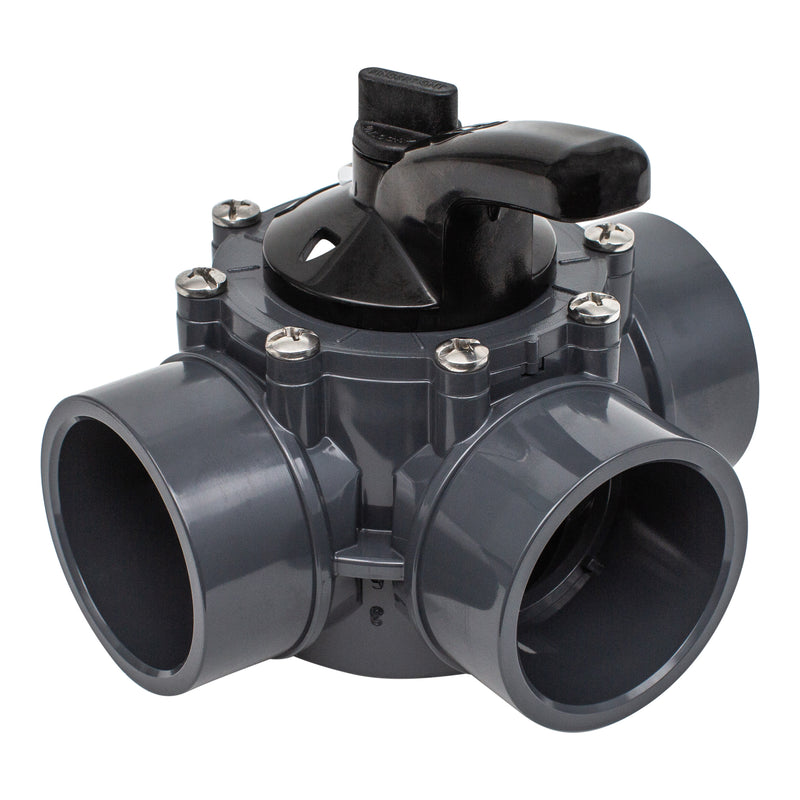 Hayward PSV3S2DGR - 3-Way Diverter Valve 2 in to 2 1/2 in