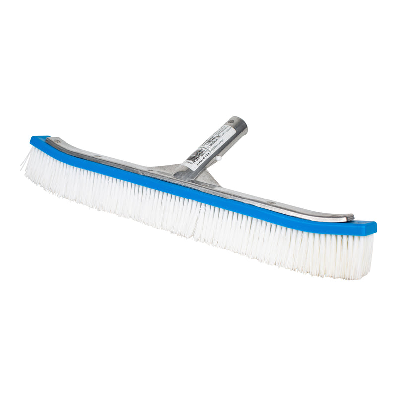 18 Inch Aluminum Back Pool Brush with Poly Bristles