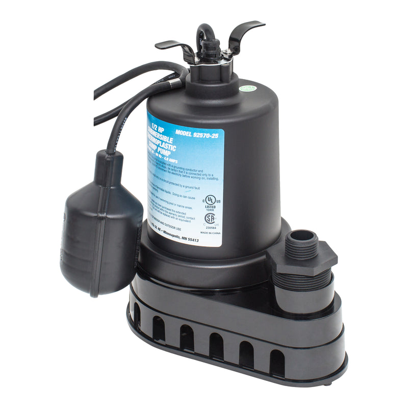 Superior Pump 0.5 HP Thermoplastic Sump Pump