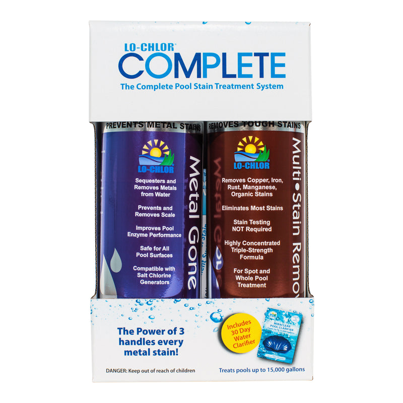 Lo-Chlor Complete Pool Stain Treatment System