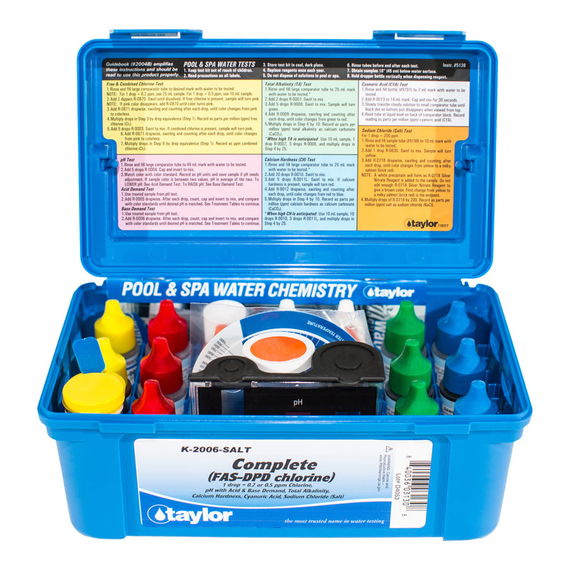 Taylor K-2006-SALT Complete (FAS-DPD Chlorine) Test Kit